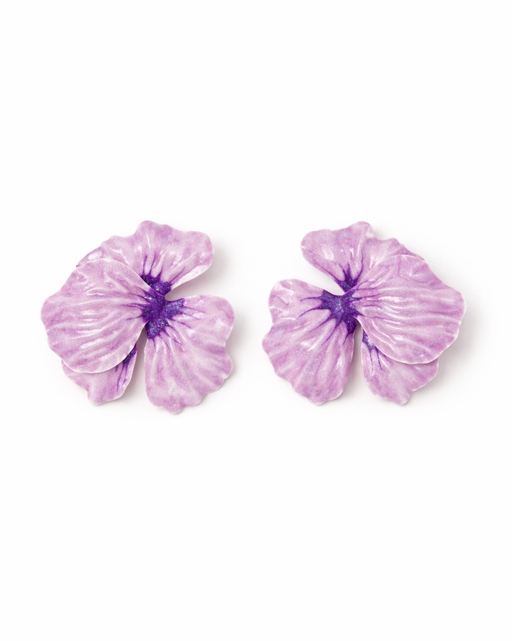 BOUCLES D'OREILLES MAUVE