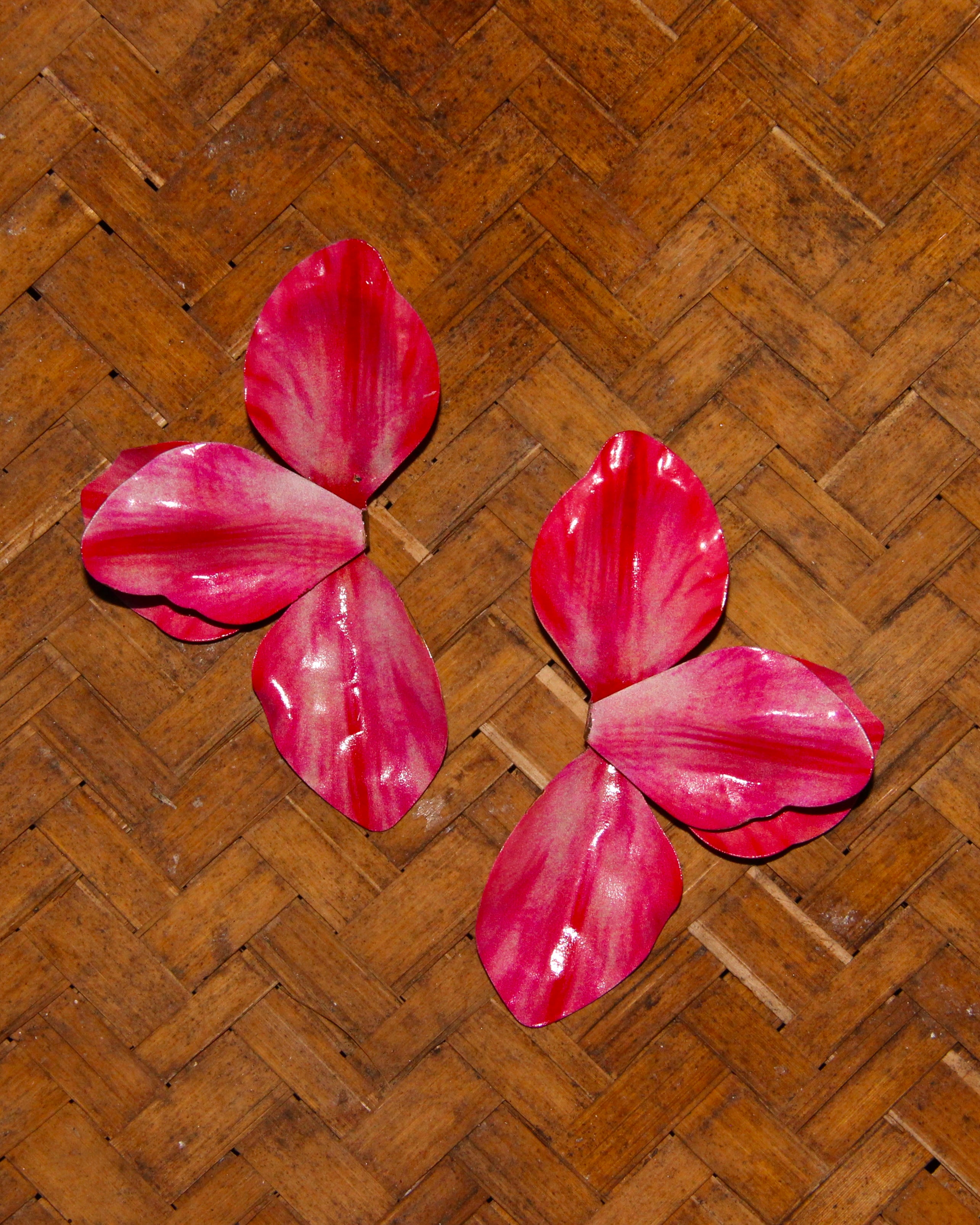 BOUCLES D'OREILLES ROSE