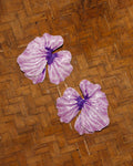 BOUCLES D'OREILLES MAUVE